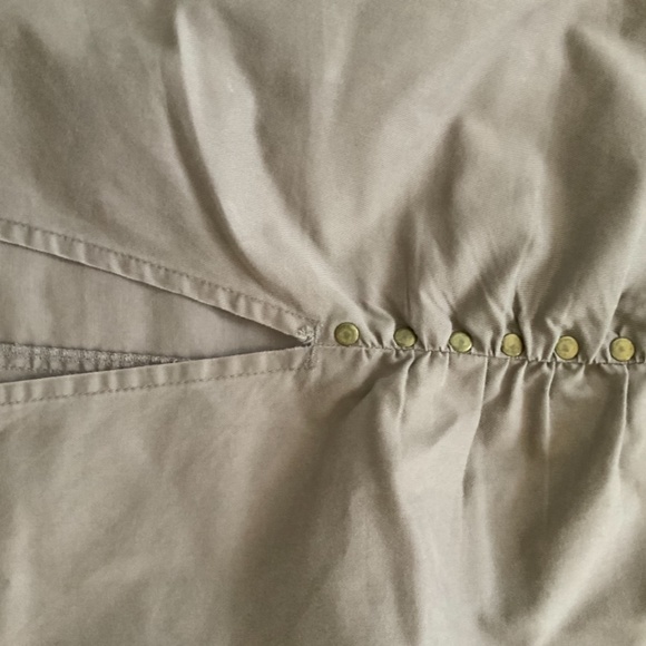 Khaki Back Split Skirt - Picture 5 of 5